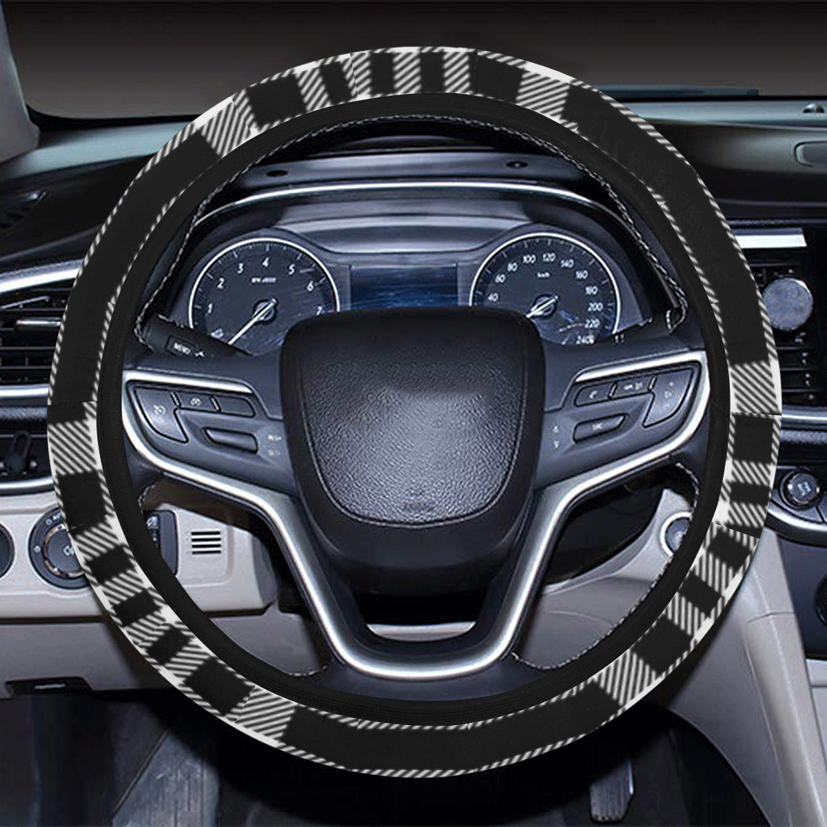 bw Steering Wheel Cover with Elastic Edge