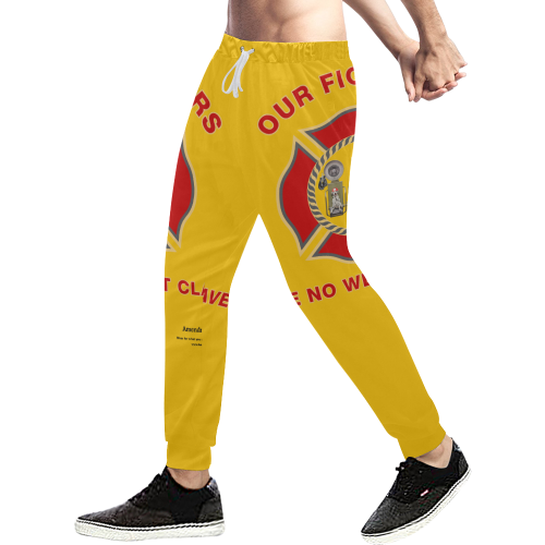 WEighting For A Fire Men's All Over Print Sweatpants (Model L11)