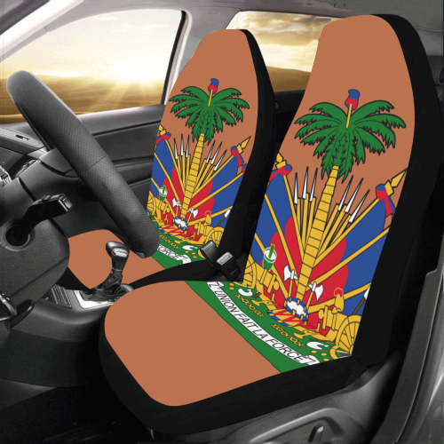Haitian Flag Car Seat Covers (Set of 2)