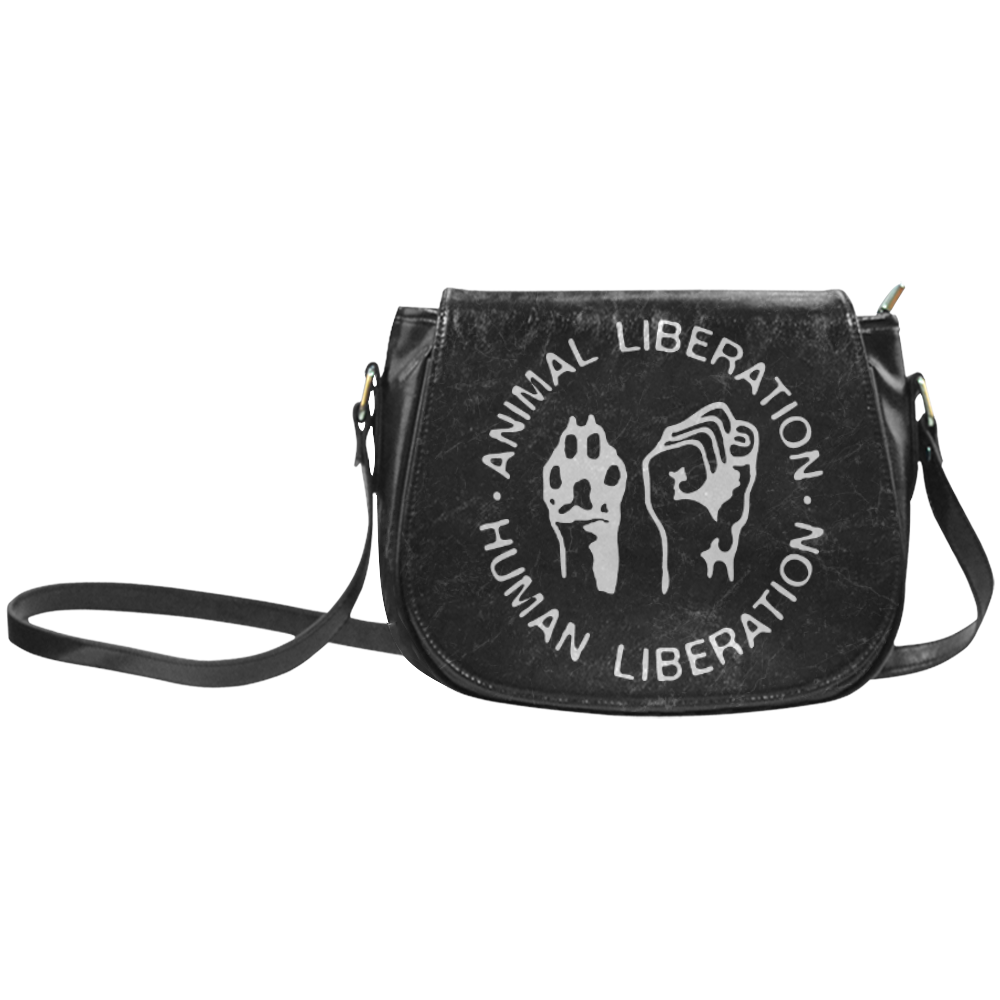 Animal Liberation, Human Liberation Classic Saddle Bag/Small (Model 1648)