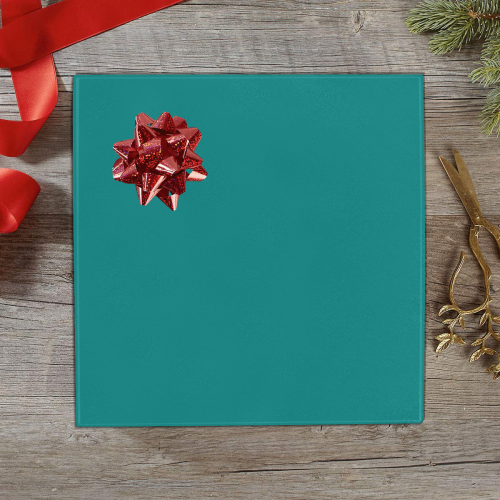 color teal Gift Wrapping Paper 58"x 23" (1 Roll)