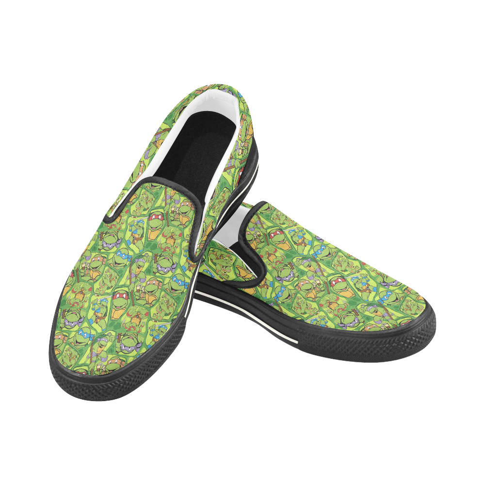 Teenage Mutant Ninja Turtles (TMNT) Men's Slip-on Canvas Shoes (Model 019)