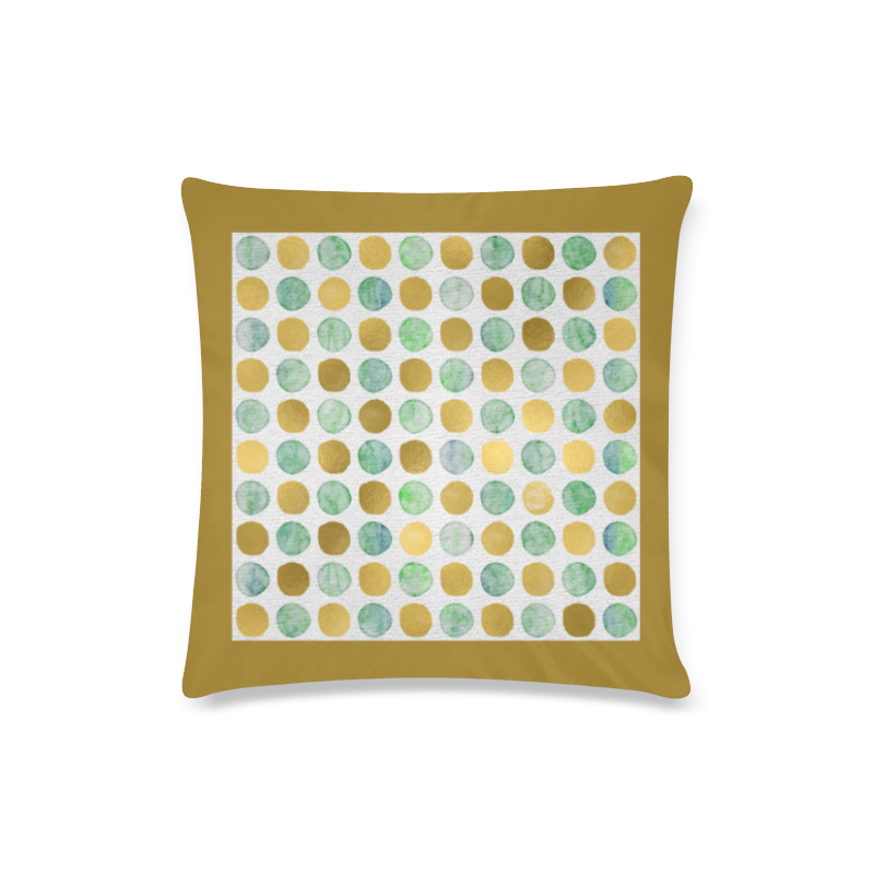 SPOTTING GOLD Custom Zippered Pillow Case 16"x16"(Twin Sides)