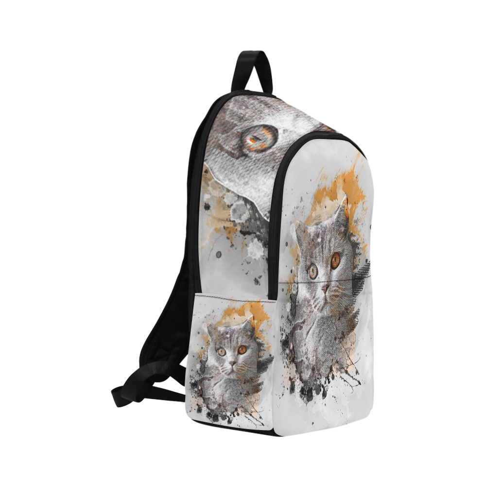 cat kitty art #cat #kitty Fabric Backpack for Adult (Model 1659)