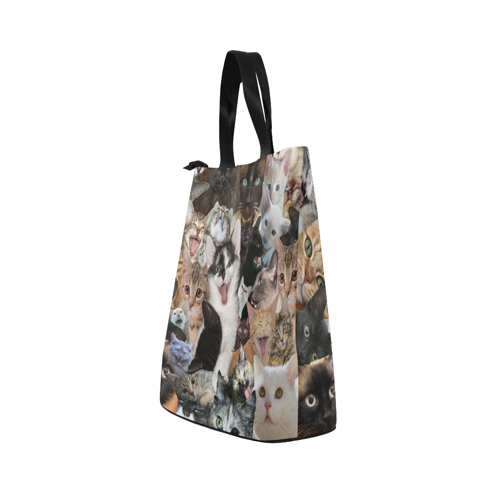 Crazy Kitten Show Nylon Lunch Tote Bag (Model 1670)