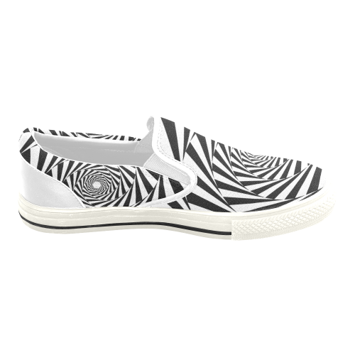 Spiral Women's Slip-on Canvas Shoes/Large Size (Model 019)