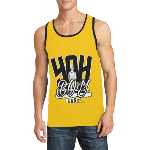 YahBoy Inc Yellow Men's All Over Print Tank Top (Model T57)