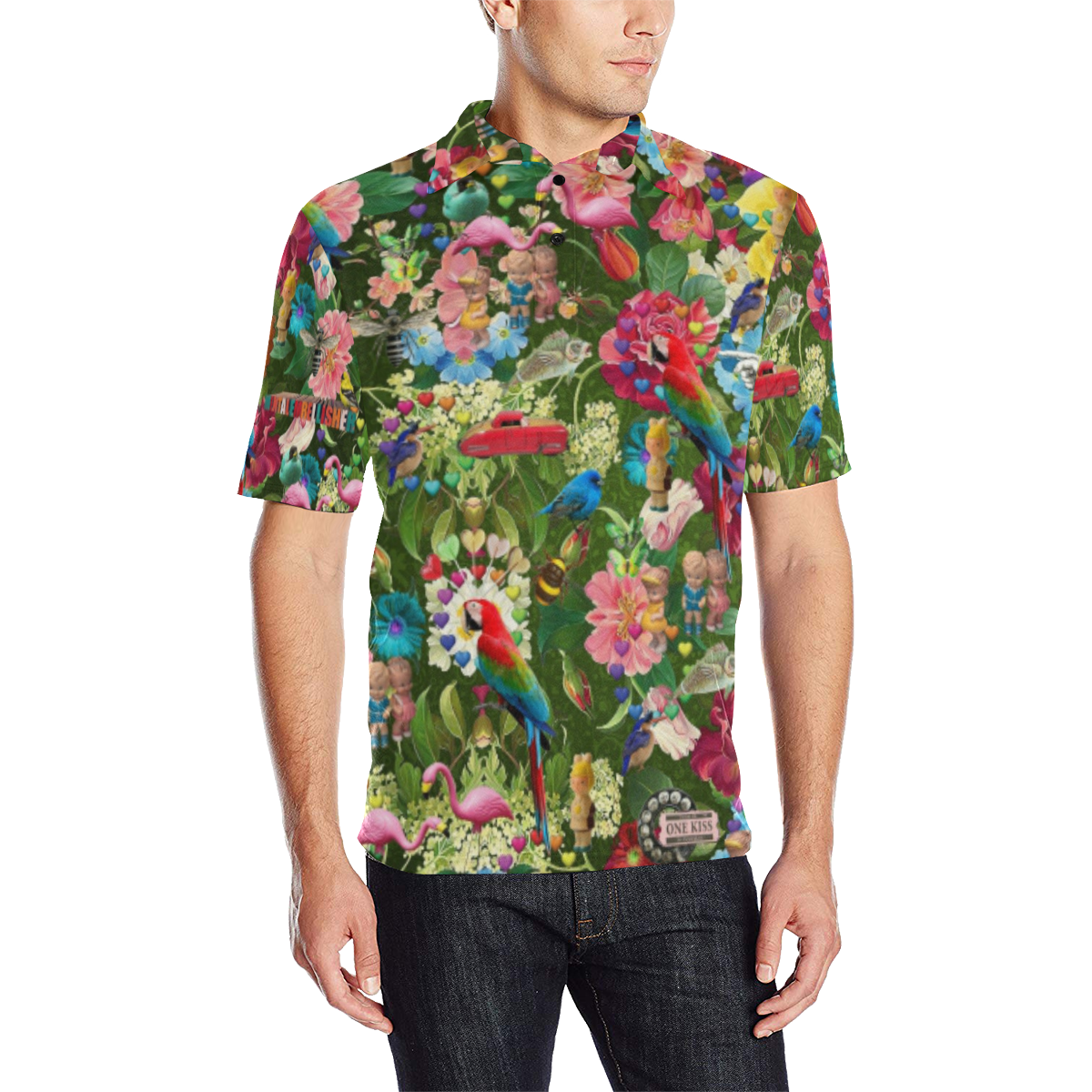 Is it Springtime Yet? Men's All Over Print Polo Shirt (Model T55)