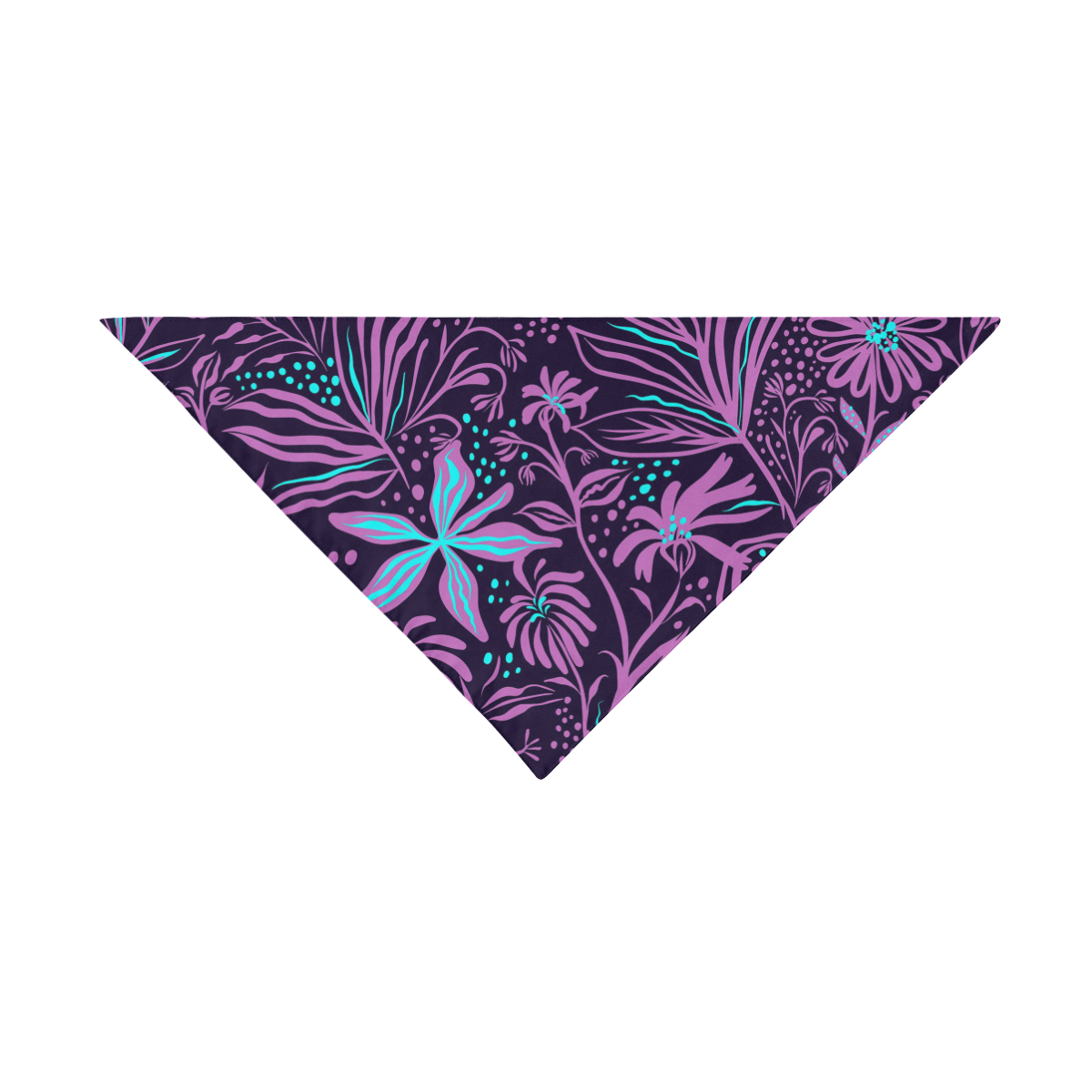 Purple Flower Dream Pet Dog Bandana/Large Size