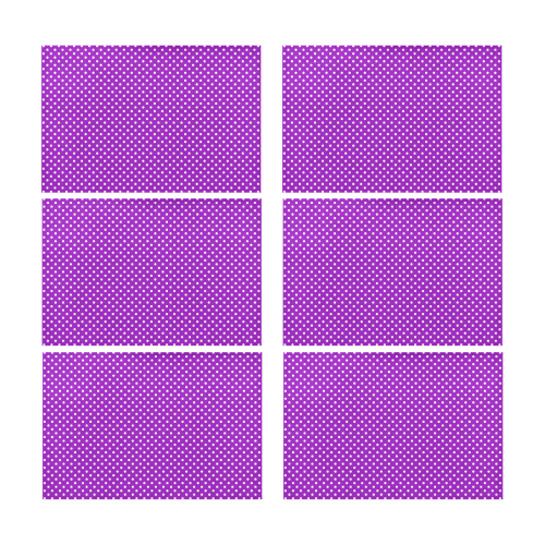 Lavander polka dots Placemat 12’’ x 18’’ (Set of 6)