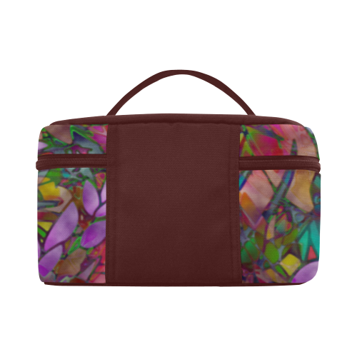 Floral Abstract Stained Glass G175 Lunch Bag/Large (Model 1658)