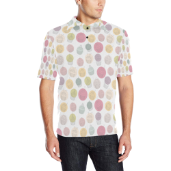 Colorful Cupcakes Men's All Over Print Polo Shirt (Model T55)