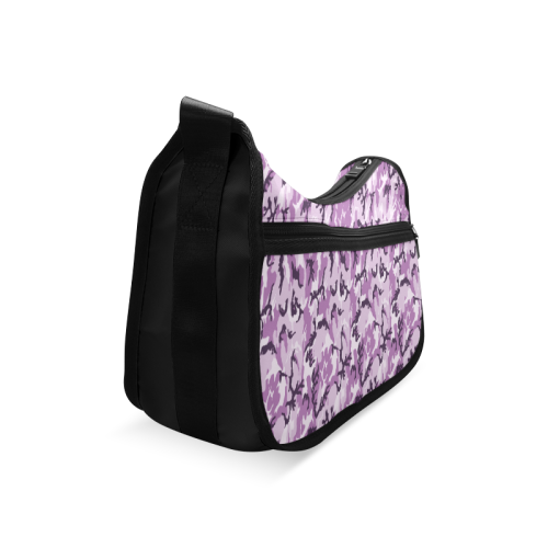 Woodland Pink Purple Camouflage Crossbody Bags (Model 1616)