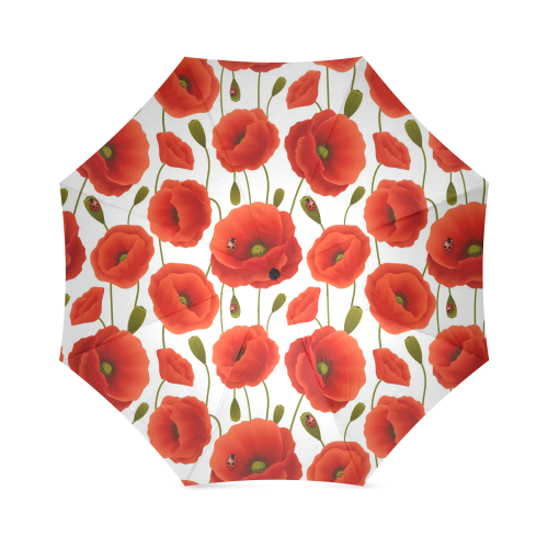 Poppy Pattern Foldable Umbrella (Model U01)