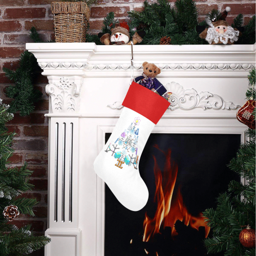 Oh Chemist Tree, Oh Chemistry, Science Christmas Red Top Christmas Stocking