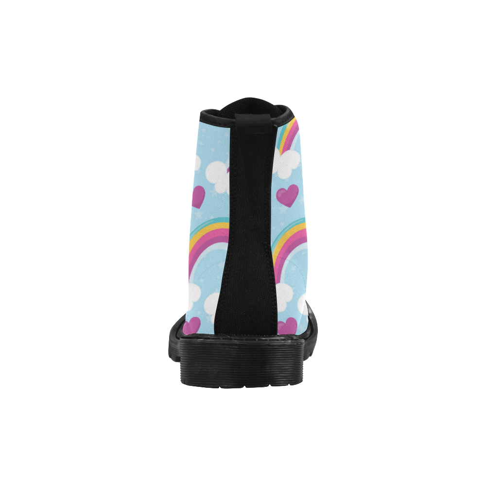 Rainbow Sky Martin Boots for Women (Black) (Model 1203H)