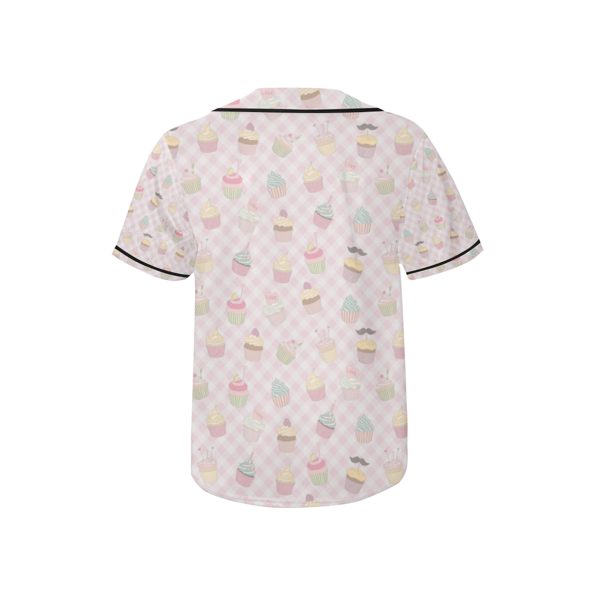 Cupcakes All Over Print Baseball Jersey for Kids (Model T50)