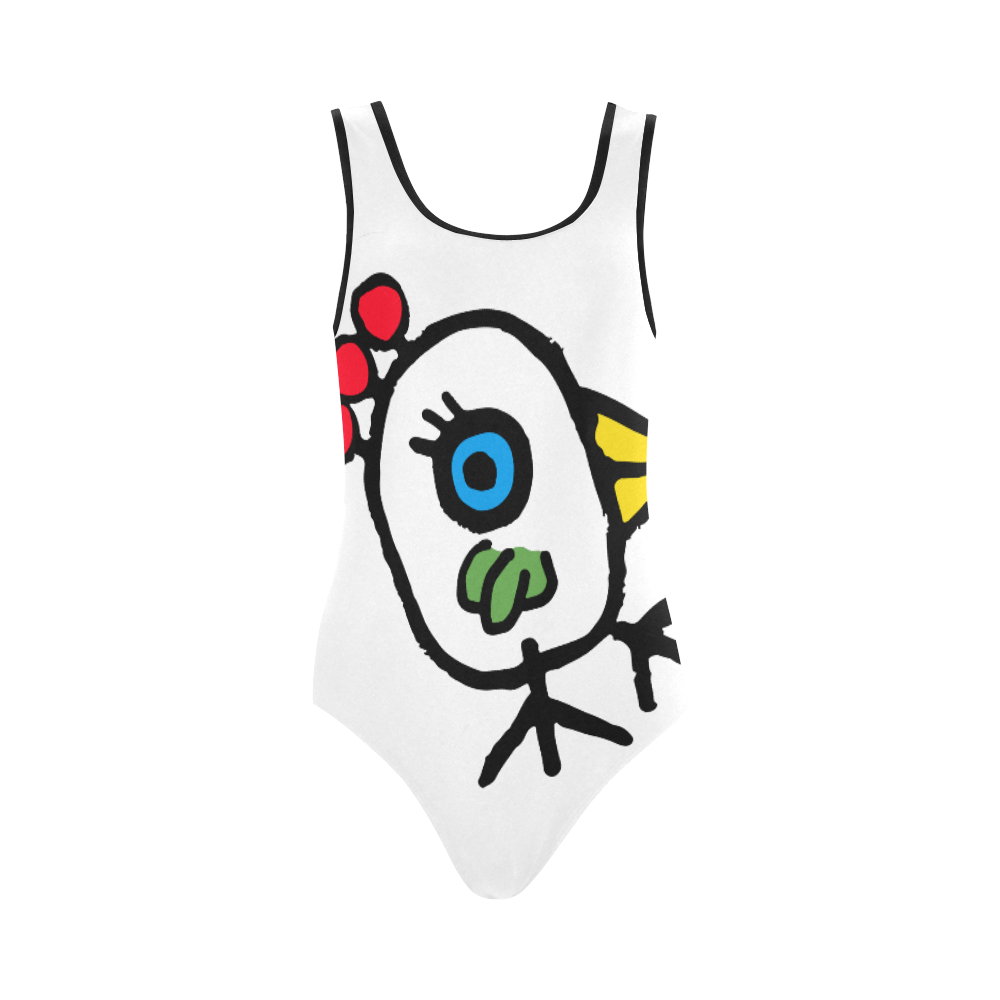 Pajaro Swimsuit Vest One Piece Swimsuit (Model S04)