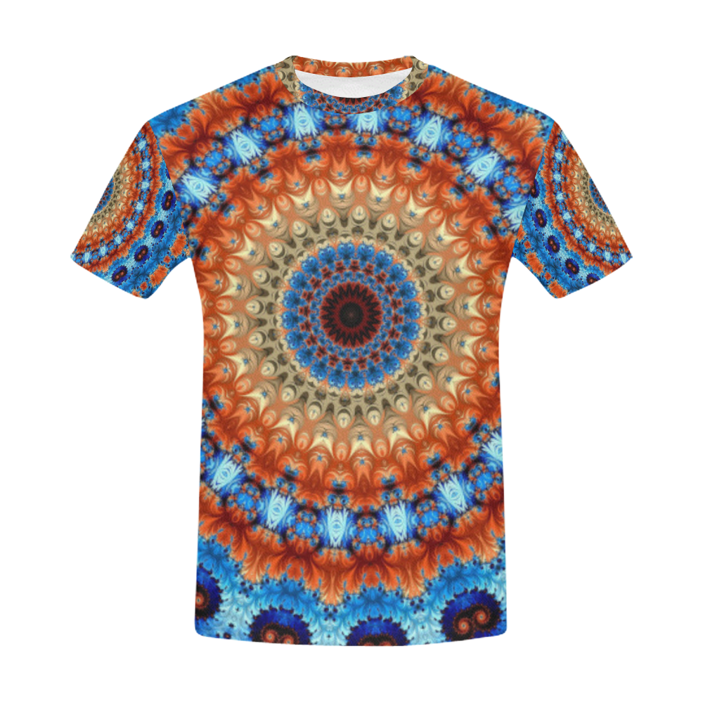 Kaleidoscope All Over Print T-Shirt for Men (USA Size) (Model T40)