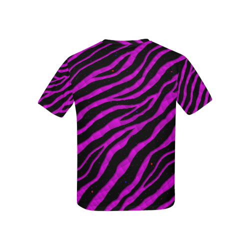 Ripped SpaceTime Stripes - Pink Kids' All Over Print T-shirt (USA Size) (Model T40)
