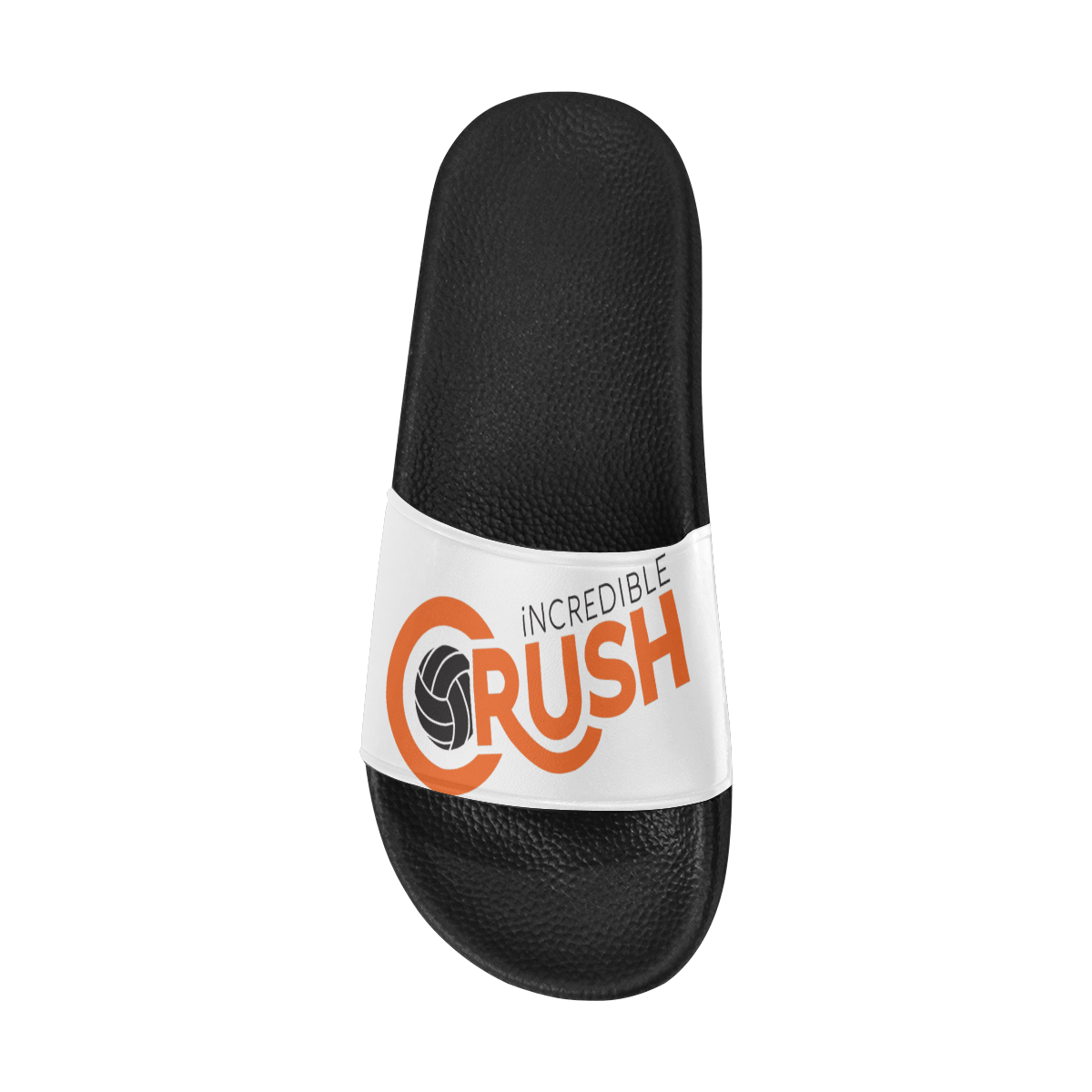 Crush Slide- White tilt Women's Slide Sandals (Model 057)