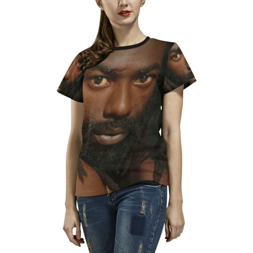Eddie Toni Buju Banton T-shirt All Over Print T-shirt for Women/Large Size (USA Size) (Model T40)
