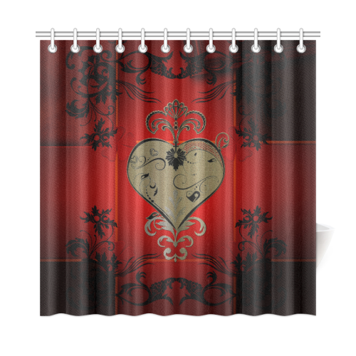 Wonderful decorative heart Shower Curtain 72"x72"
