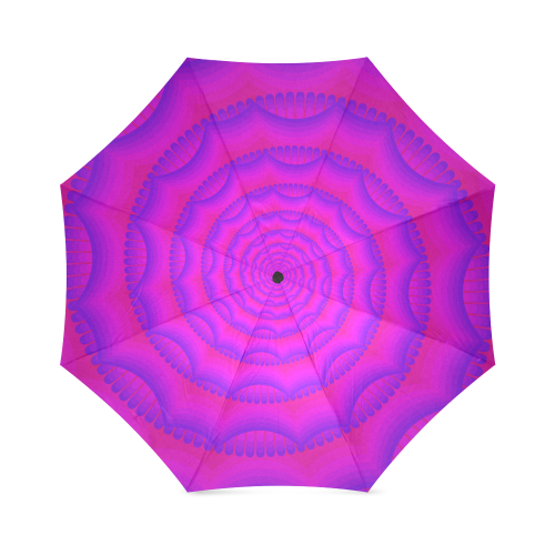 Purple pink spiral Foldable Umbrella (Model U01)
