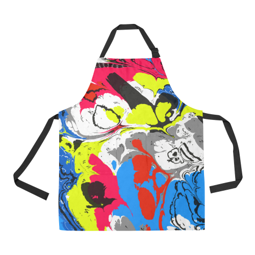 Colorful distorted shapes2 All Over Print Apron