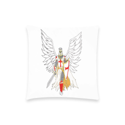 Knights Templar Angel Custom  Pillow Case 18"x18" (one side) No Zipper