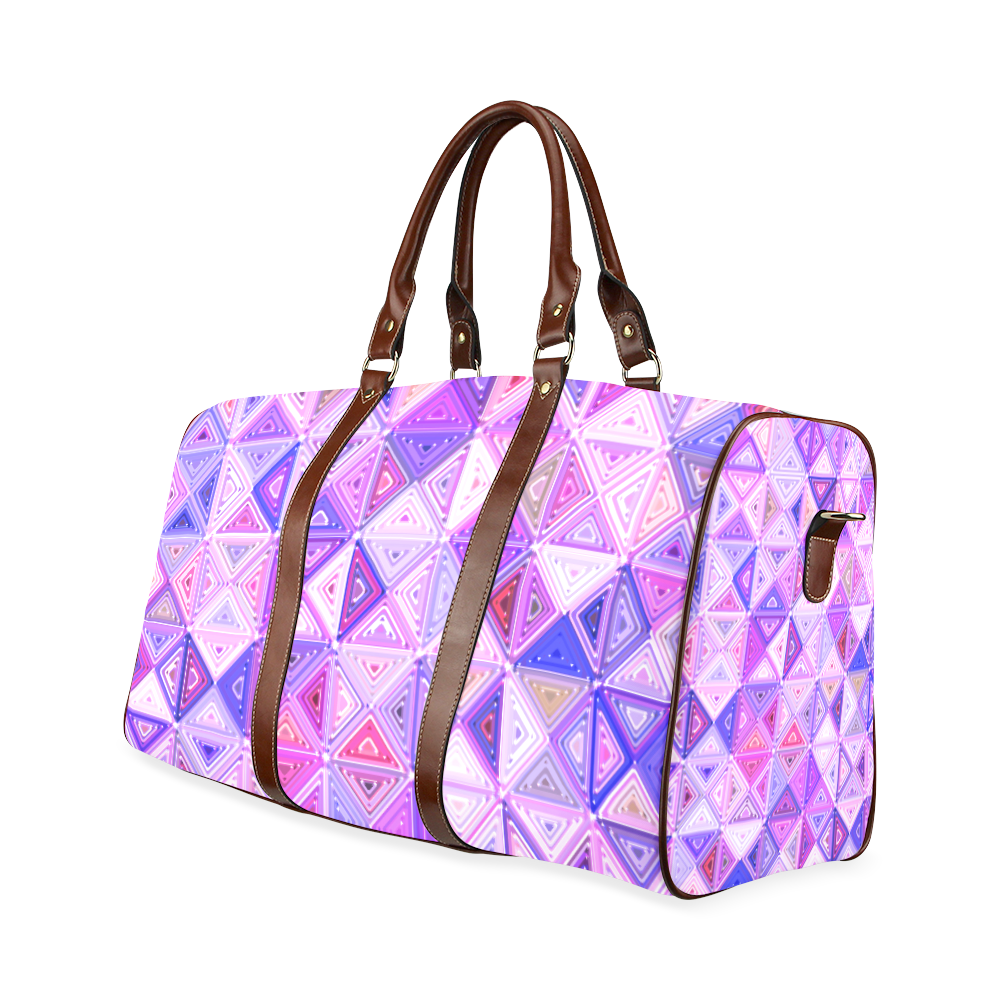 Colorful Geometric Pattern Waterproof Travel Bag/Small (Model 1639)