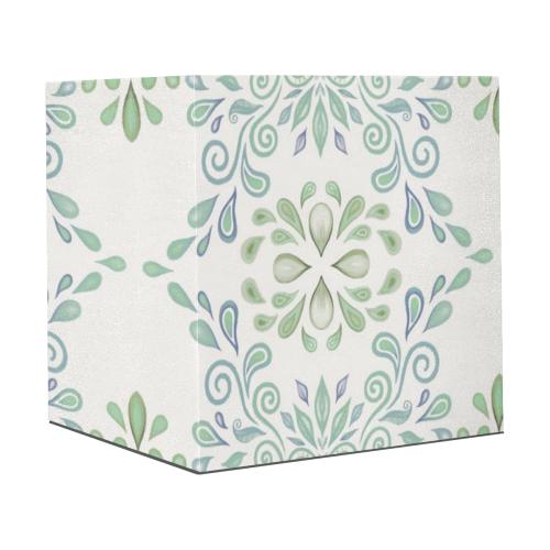 Blue and Green watercolor pattern Gift Wrapping Paper 58"x 23" (5 Rolls)