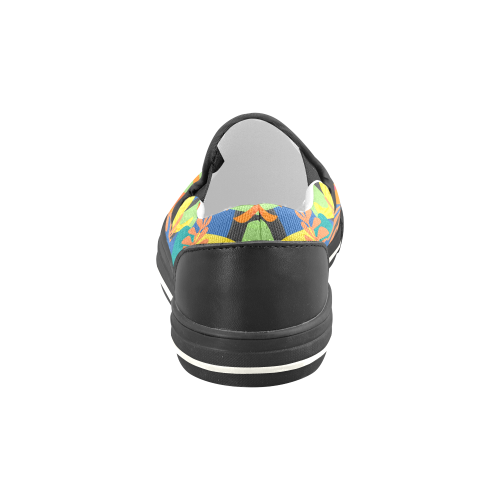 Abstract Nature Pattern Slip-on Canvas Shoes for Kid (Model 019)