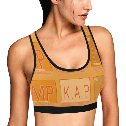 Patern 10_Cubic Of Luck Combination Numbers +0A_2A Women's All Over Print Sports Bra (Model T52)