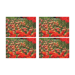 Red Tulips Placemat 12’’ x 18’’ (Set of 4)