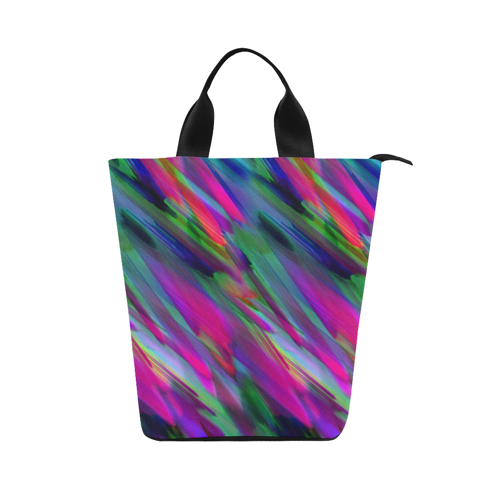 Colorful digital art splashing G400 Nylon Lunch Tote Bag (Model 1670)