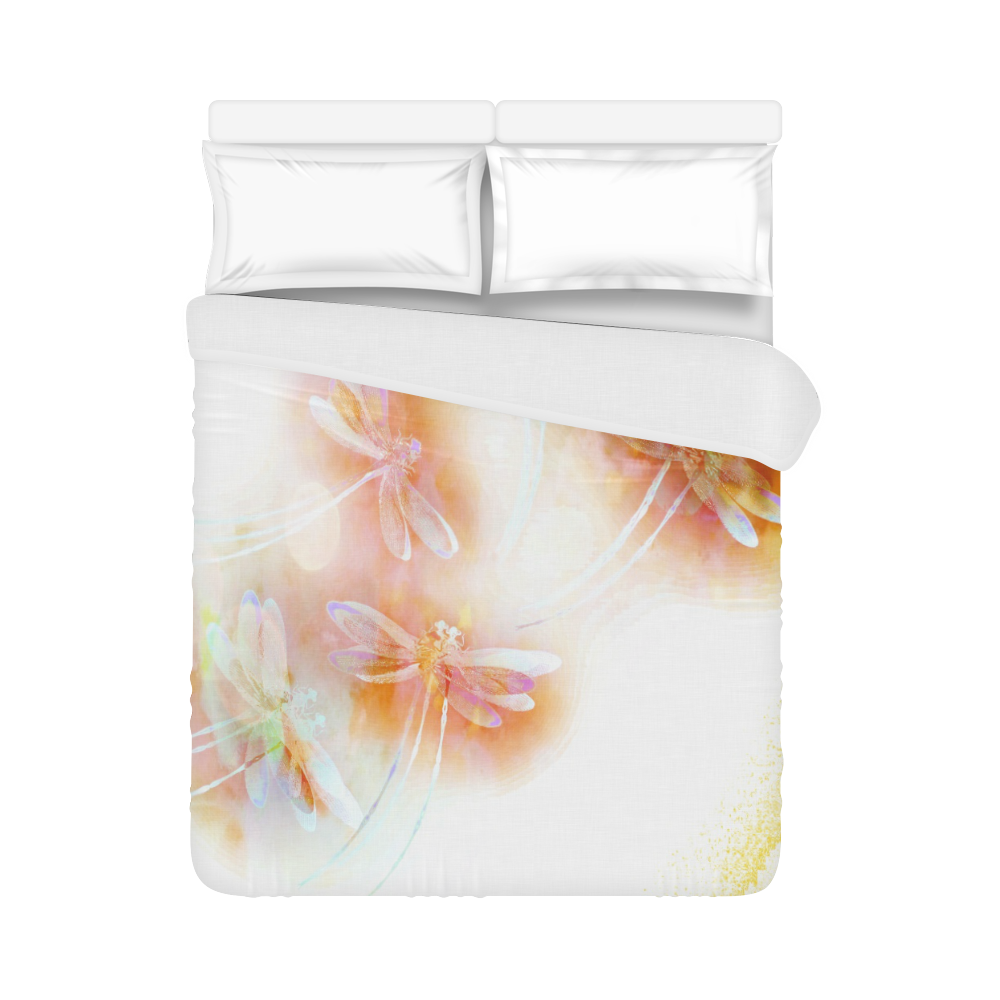 Watercolor dragonflies Duvet Cover 86"x70" ( All-over-print)