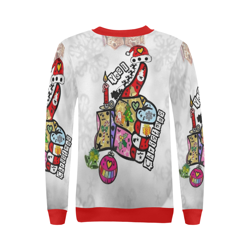 Like Christmas by Nico Bielow All Over Print Crewneck Sweatshirt for Women (Model H18)