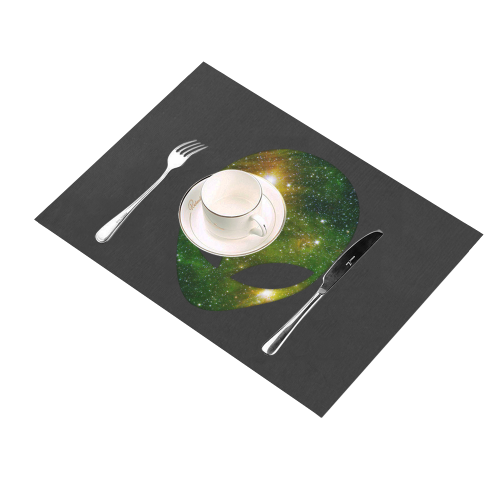 Cosmic Alien - Galaxy - Stars Placemat 14’’ x 19’’ (Set of 6)
