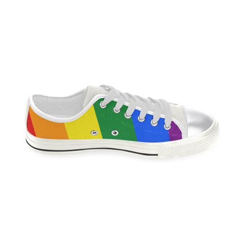 Colores LGBT+ Women's Classic Canvas Shoes (Model 018)