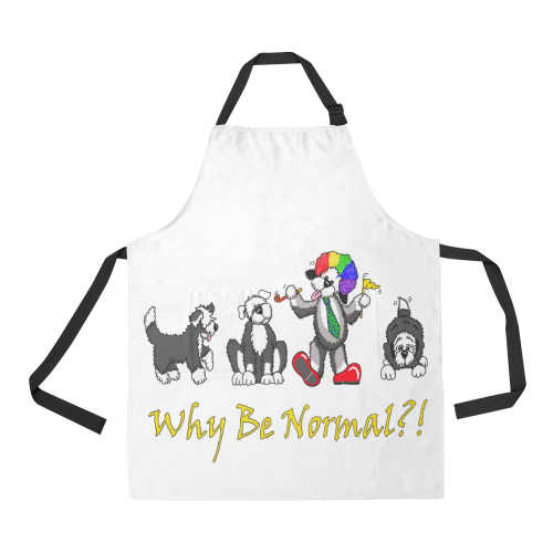Y B Normal -white All Over Print Apron