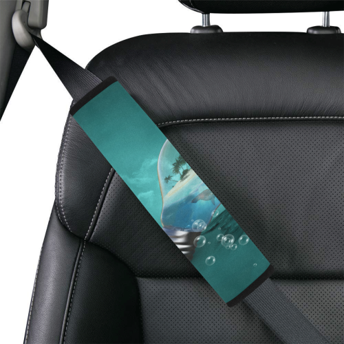 Awesome light bulb with island Car Seat Belt Cover 7''x12.6''