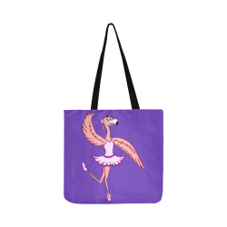 Flamingo Ballet Purple Reusable Shopping Bag Model 1660 (Two sides)