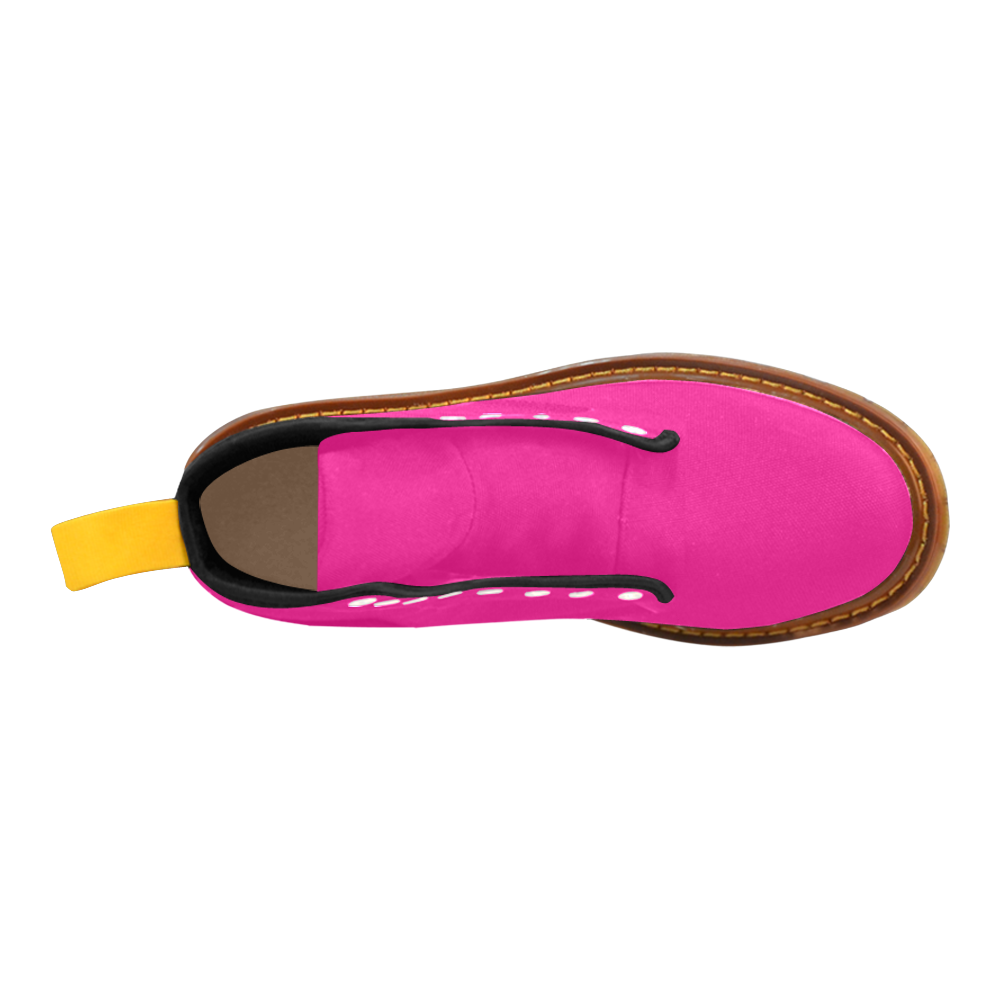 color deep pink Martin Boots For Men Model 1203H