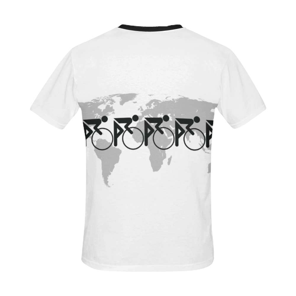 The Bicycle Race 3 Black All Over Print T-Shirt for Men/Large Size (USA Size) Model T40)