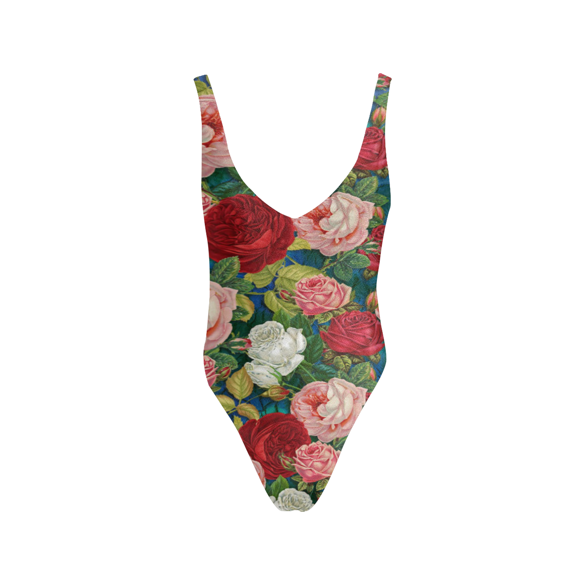 roses-4130799 Sexy Low Back One-Piece Swimsuit (Model S09)