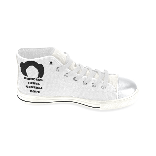 Leia - Rebel, Princess, General & Hope High Top Canvas Shoes for Kid (Model 017)