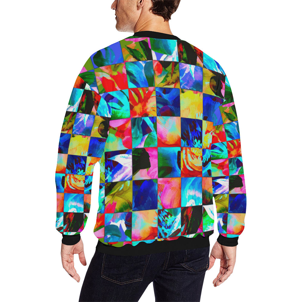 Greenhouse All Over Print Crewneck Sweatshirt for Men (Model H18)