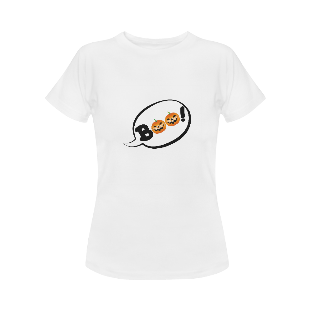 BOO Women's T-Shirt in USA Size (Front Printing Only)