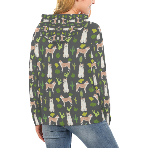 zakita-2 All Over Print Hoodie for Women (USA Size) (Model H13)